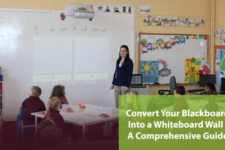 Convert Your Blackboard Into a Whiteboard Wall