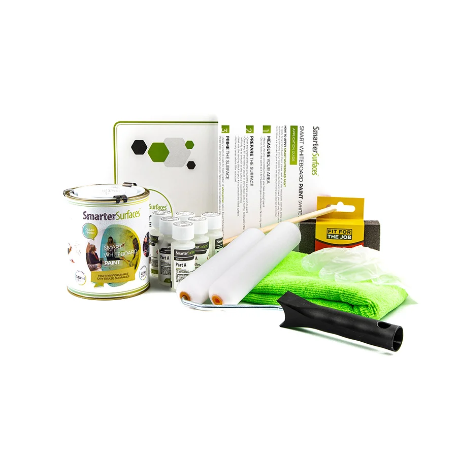 Clear whiteboard paint full kit Clear Whiteboard Paint Full Kit