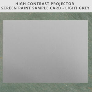 High contrast projector screen paint sample A4 card
