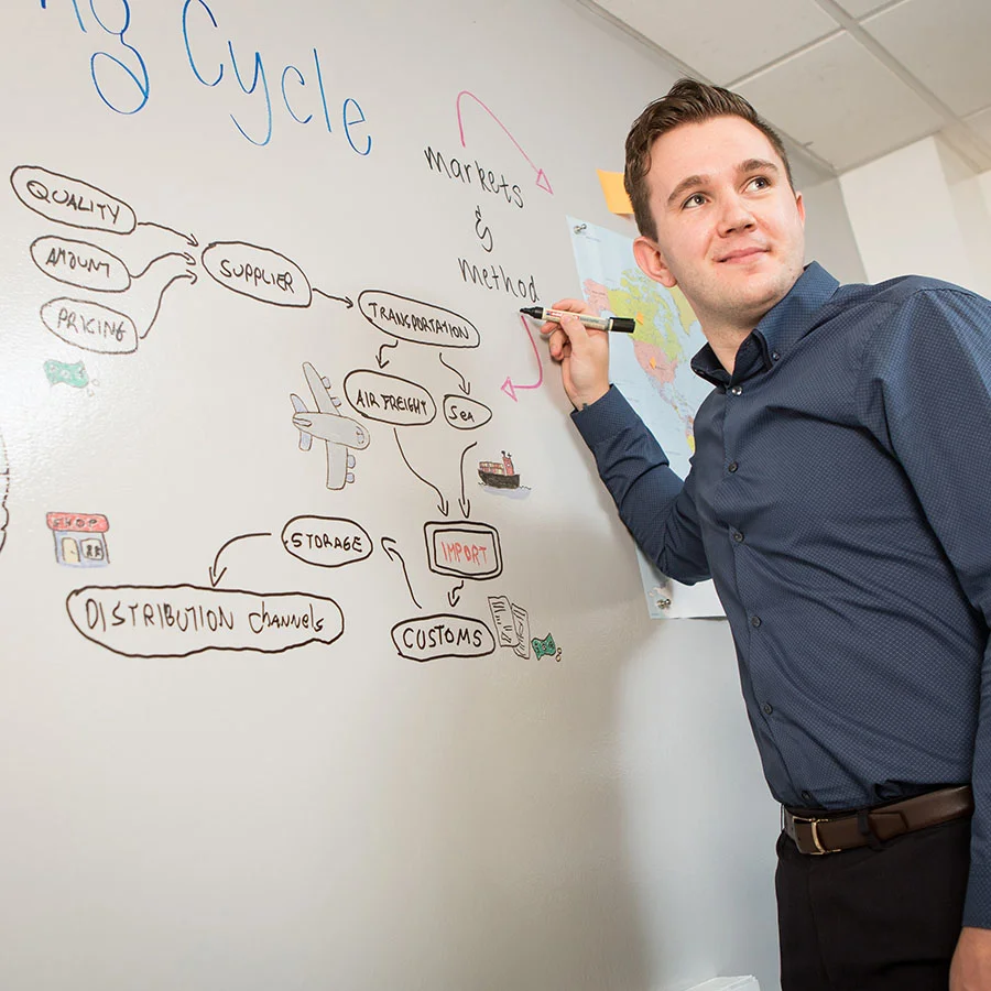 Magnetic whiteboard paint clear writable office grey wall