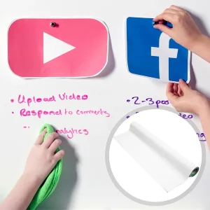 Magnetic whiteboard wallpaper