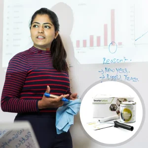 Matt whiteboard paint used for presentations in workspaces