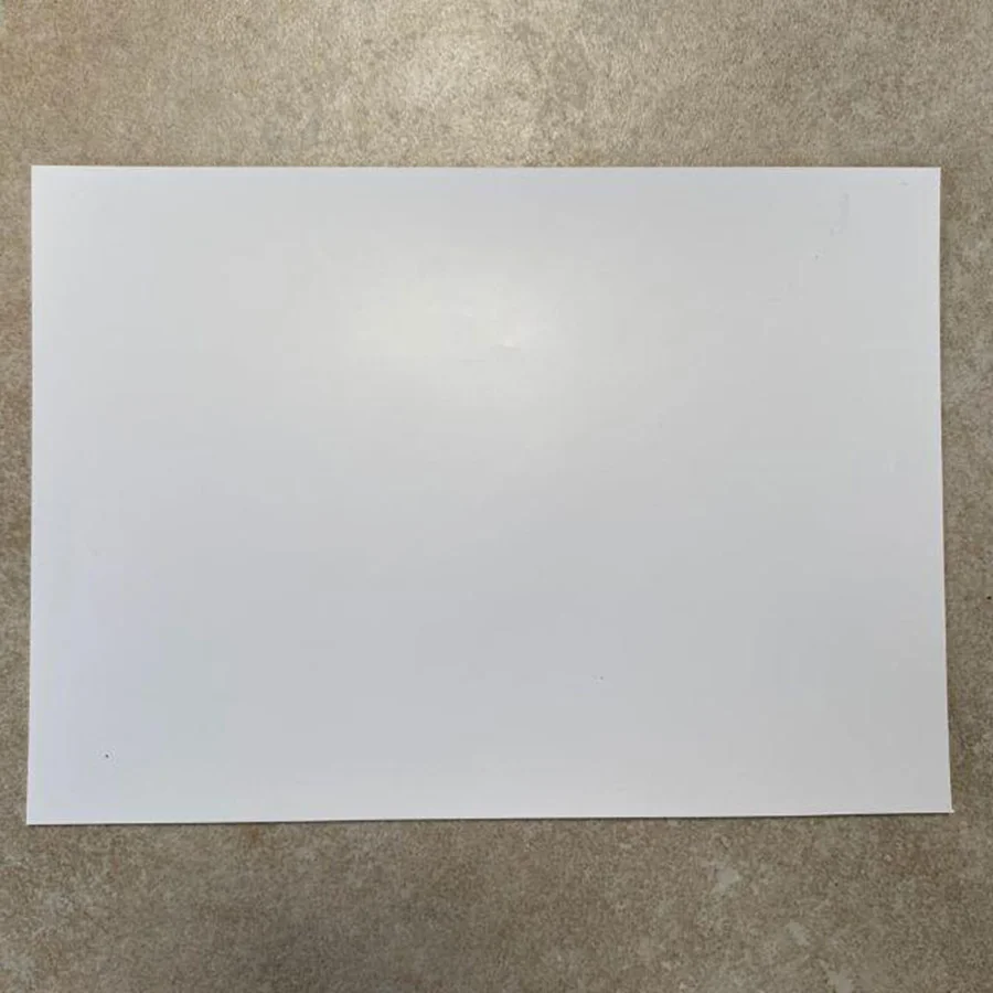 Self adhesive whiteboard projector film low sheen sample