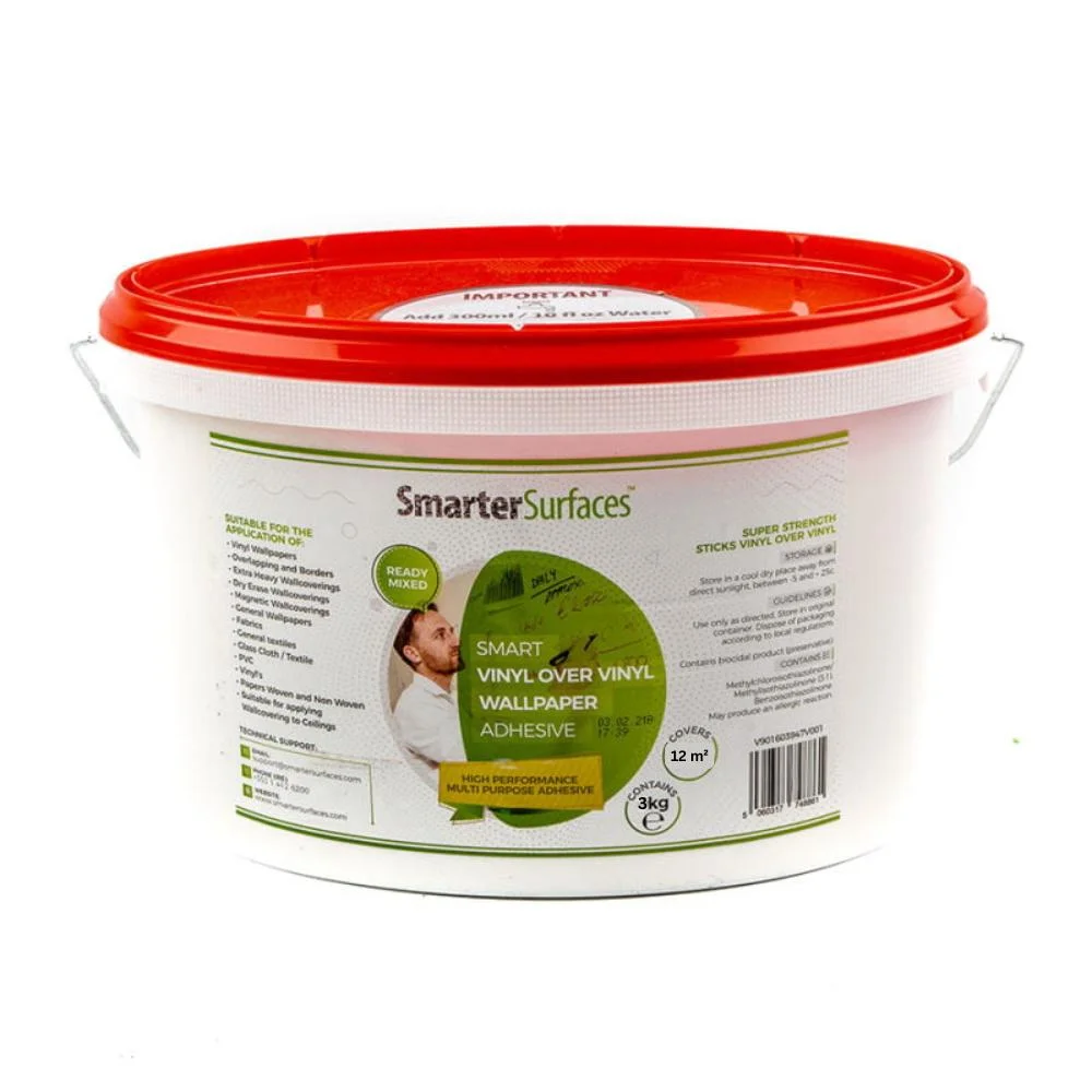 Smart Vinyl Over Vinyl Wallpaper Adhesive