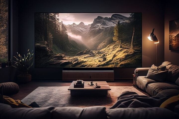 Black Projection Paint for Living Room