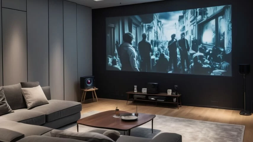 Home theatre projector screen paints