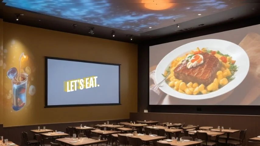 projection screen paint for hospitality