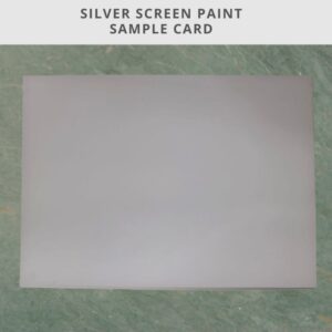 Silver screen projection paint sample