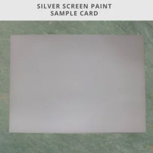 Silver screen projection paint sample