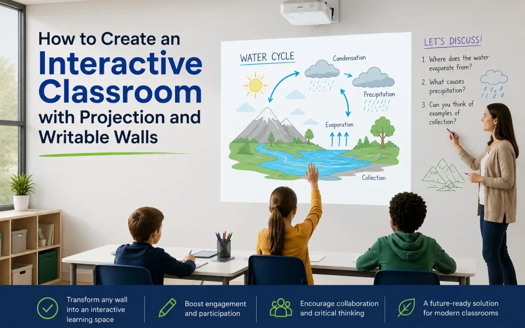 How to Create an Interactive Classroom with Projection and Writable Walls
