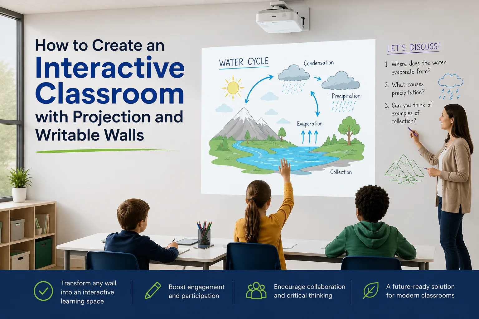 How to Create an Interactive Classroom with Projection and Writable Walls