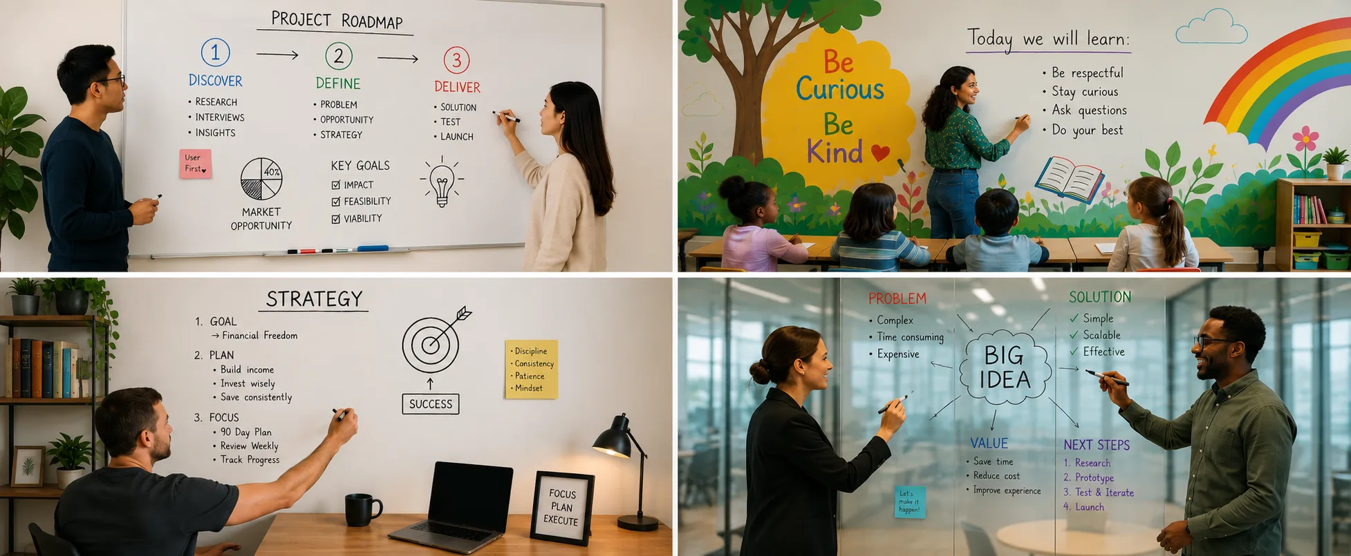 Picture6 Four settings where transparent whiteboard paint is the better choice, including murals, home walls and glass partitions.