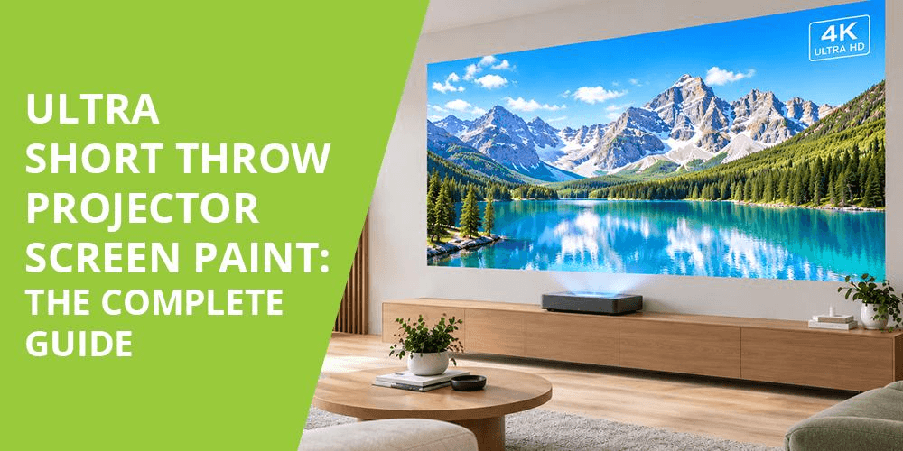 Picture1 The ultra short throw projector screen paint is creating a seamless 4K home cinema wall with a UST projector.